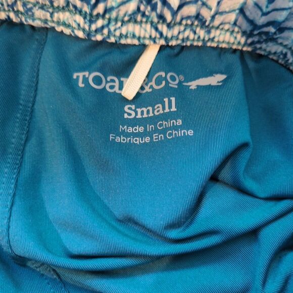 Toad and Co Sunkissed Weekend Skort Womens Small Teal Pockets Drawstring Elastic - Picture 4 of 8